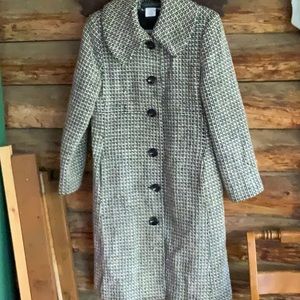 Harve Bernard tweed long coat
